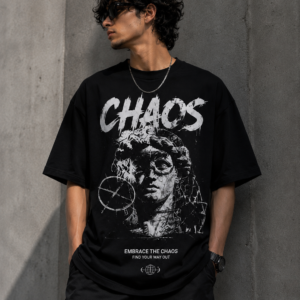 Chaos Oversized Graphic T-Shirt – Black (Copy)